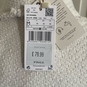 Brand new off-white Medium Mango quintin blazer jack purchased in the UK